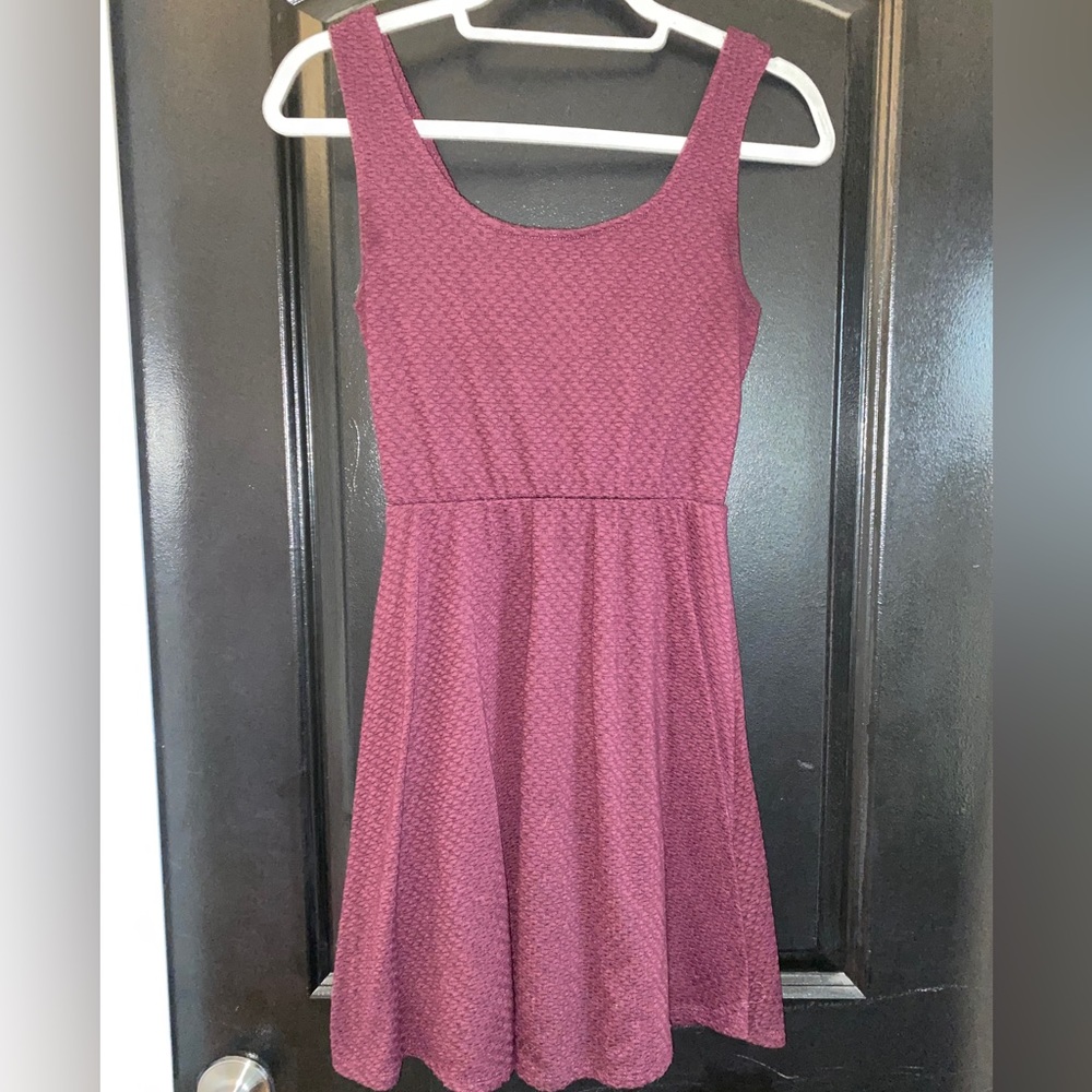 Quilted Maroon Dress